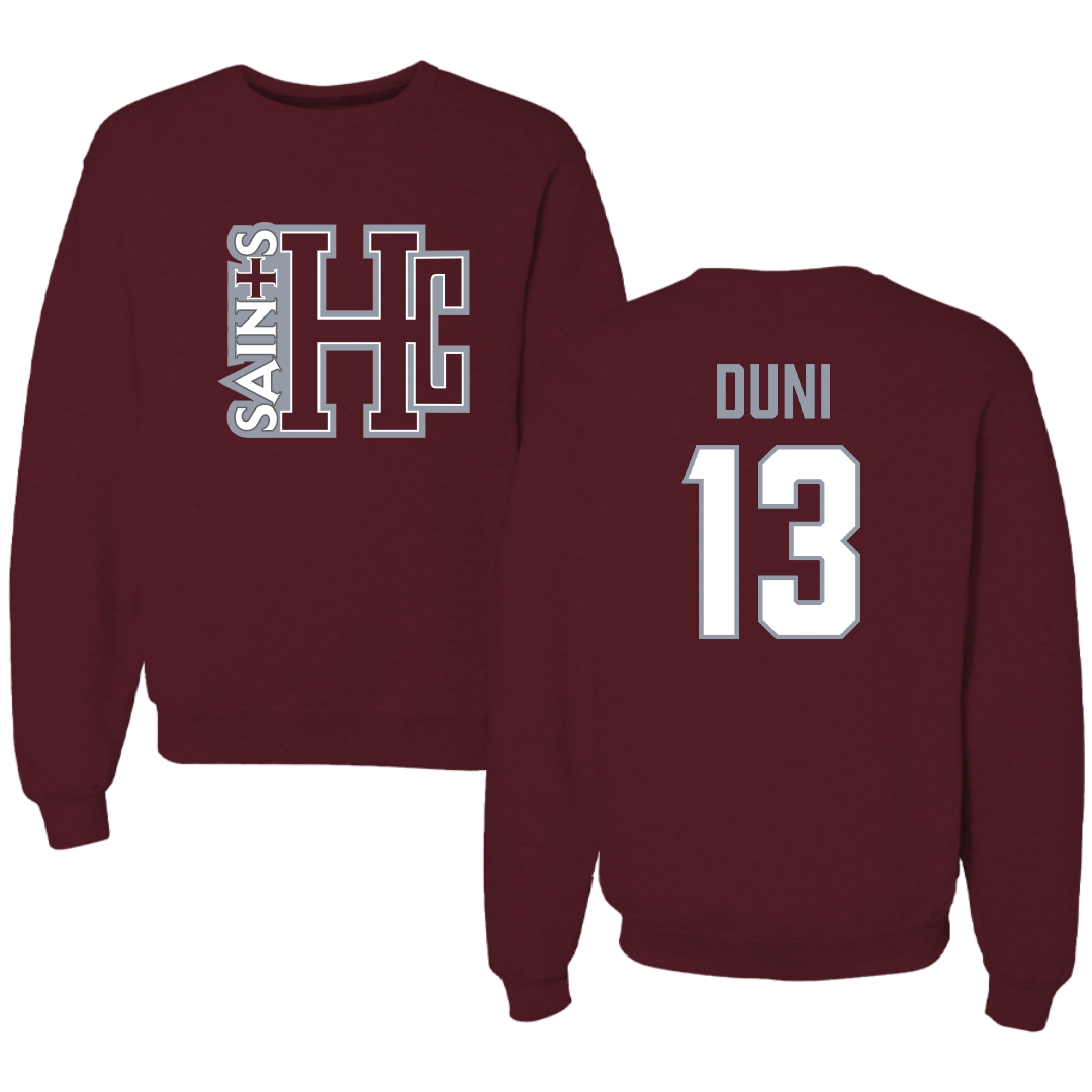 Holy Cross College Basketball (M) Maroon Crewneck - #13 Aris Duni