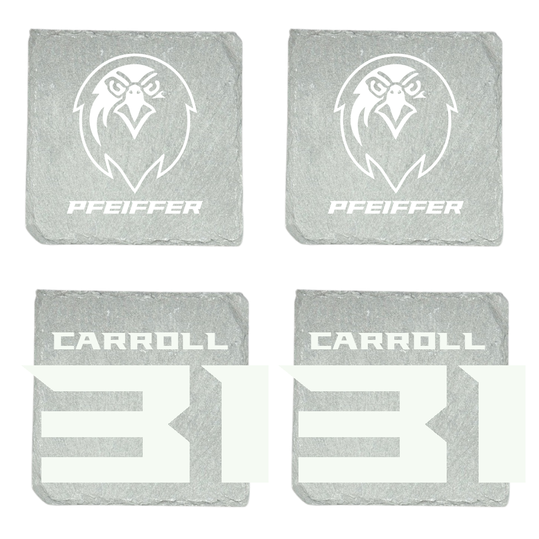 Pfeiffer University Baseball Stone Coaster (4 Pack)  - #31 Cian Carroll