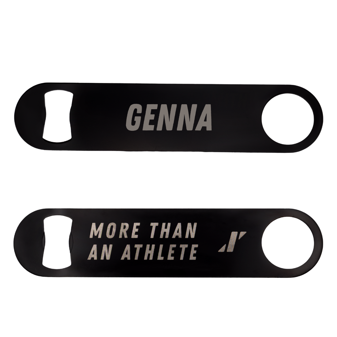 Adelphi University Swimming & Diving Black Bottle Opener - Frank Genna