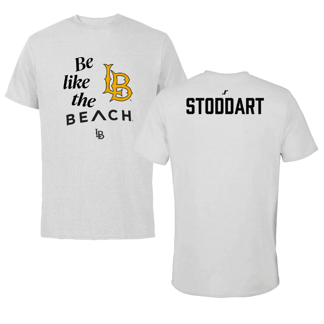 Long Beach State University TF and XC Light Gray Be Like Us Performance Tee - Grace Stoddart