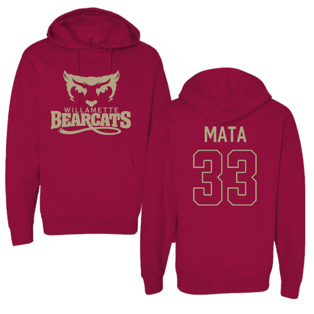 Willamette University Basketball Cardinal Hoodie - #33 Leia Mata