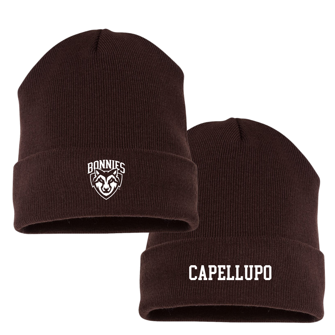 St. Bonaventure University Baseball Brown Beanie - #9 James Capellupo