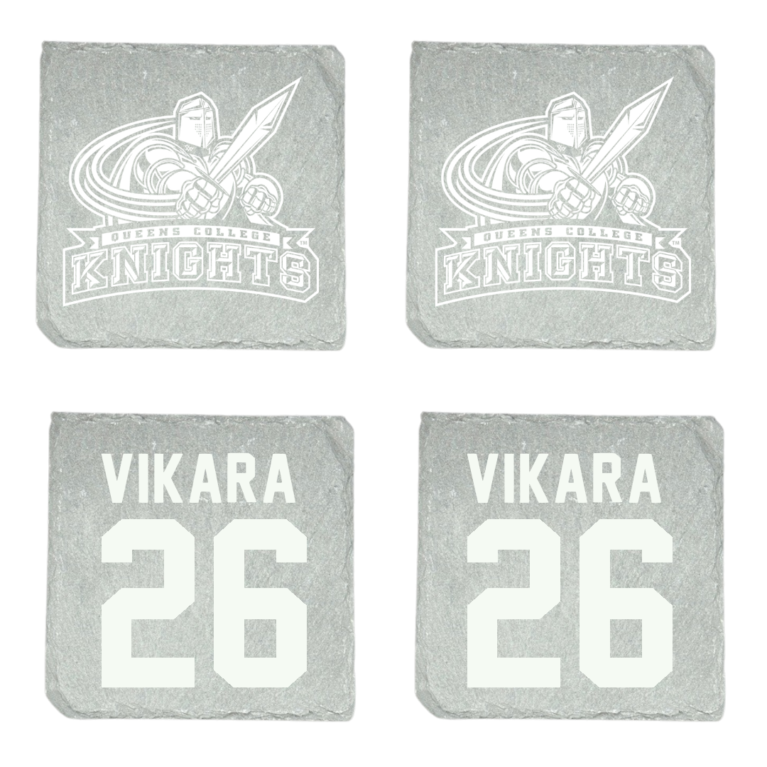 Queens College (New York) Baseball Stone Coaster (4 Pack)  - #26 Dylan Vikara
