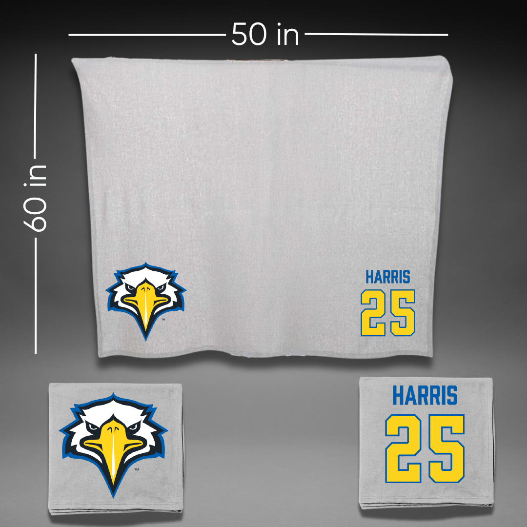 Morehead State University Softball Gray Blanket - #25 Allicen Harris