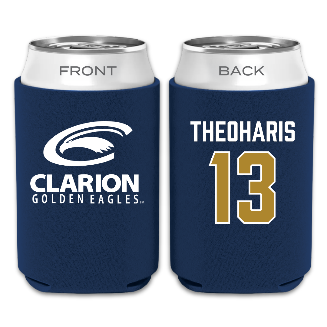 PennWest Clarion Baseball Navy Can Cooler - #13 Evan Theoharis
