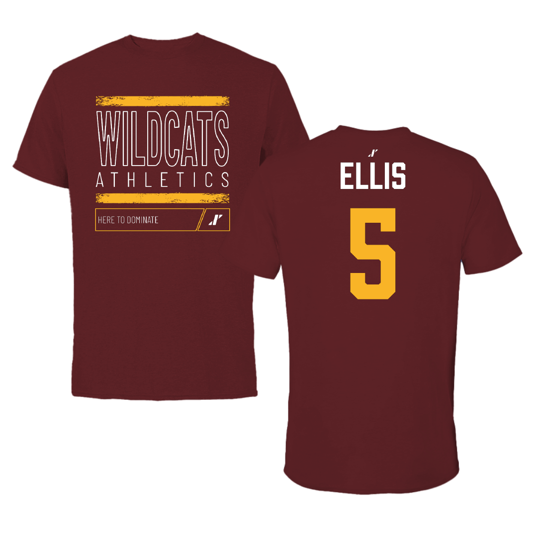 Bethune-Cookman University Volleyball (W) Maroon Dominate Tee - #5 Taylor Ellis