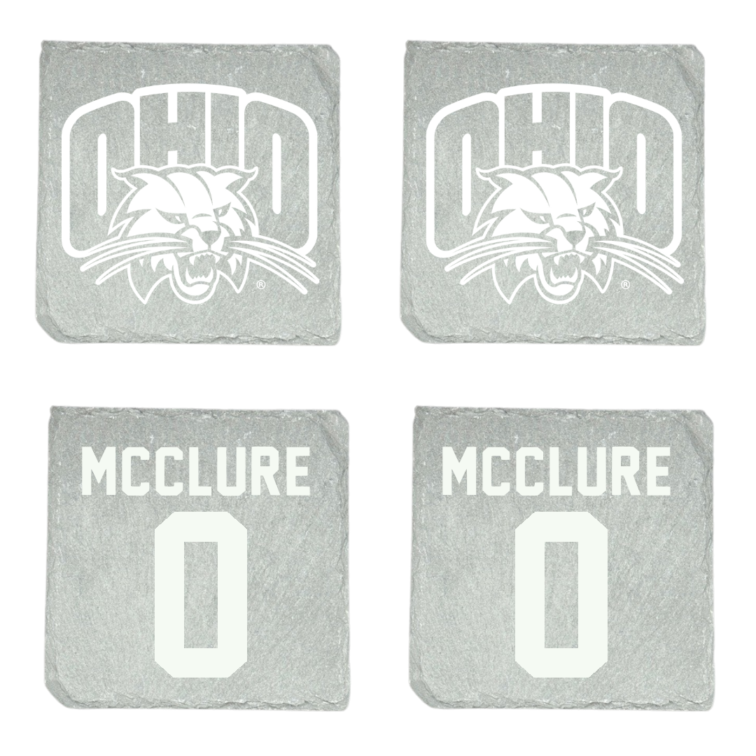 Ohio University Basketball Stone Coaster (4 Pack)  - #0 Jaya  Mcclure