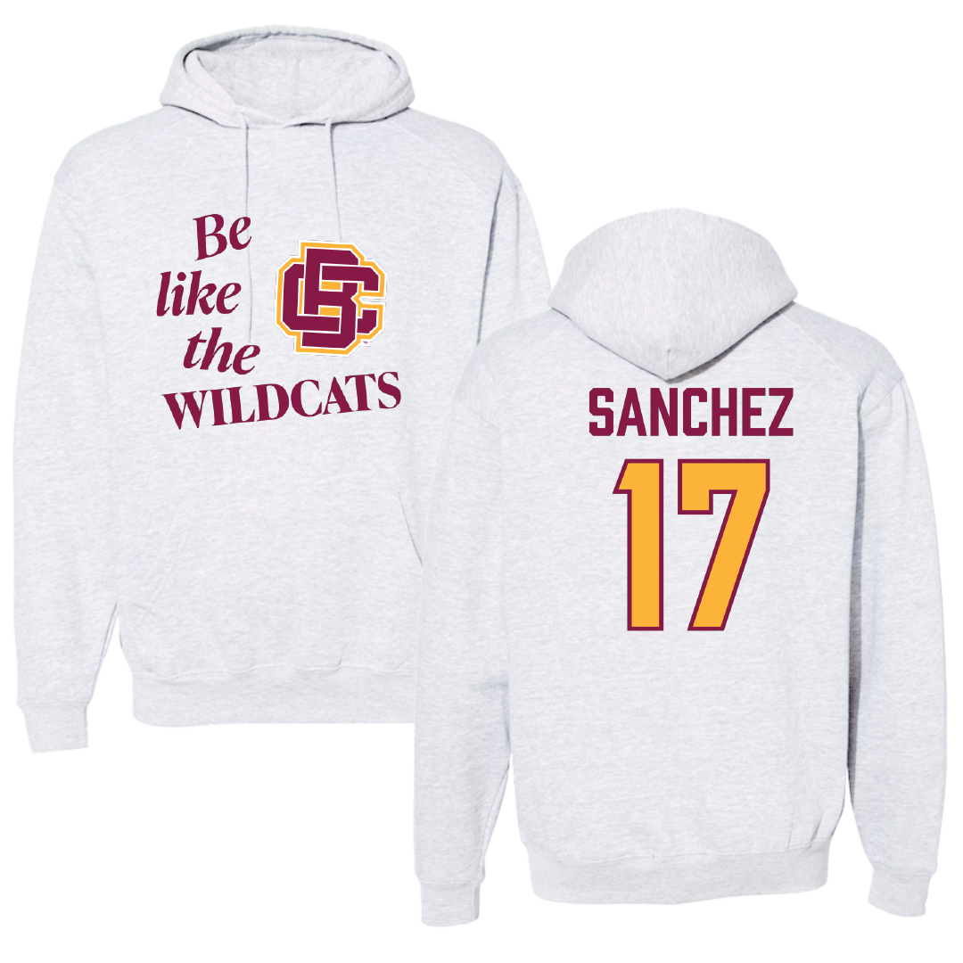 Bethune-Cookman University Baseball Light Gray Be Like Us Hoodie - #17 Edwin Sanchez