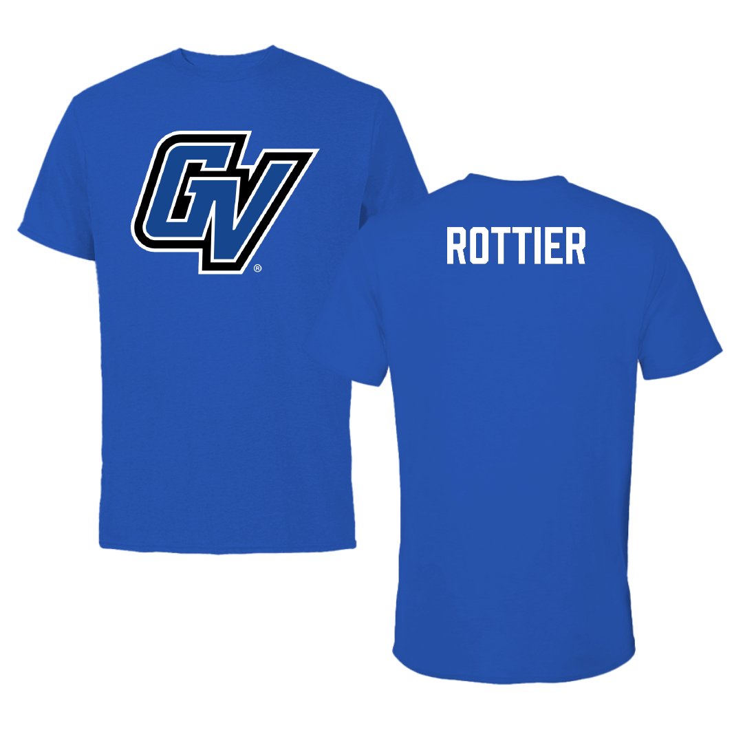 Grand Valley State University Swimming & Diving Blue Tee - Avery Rottier