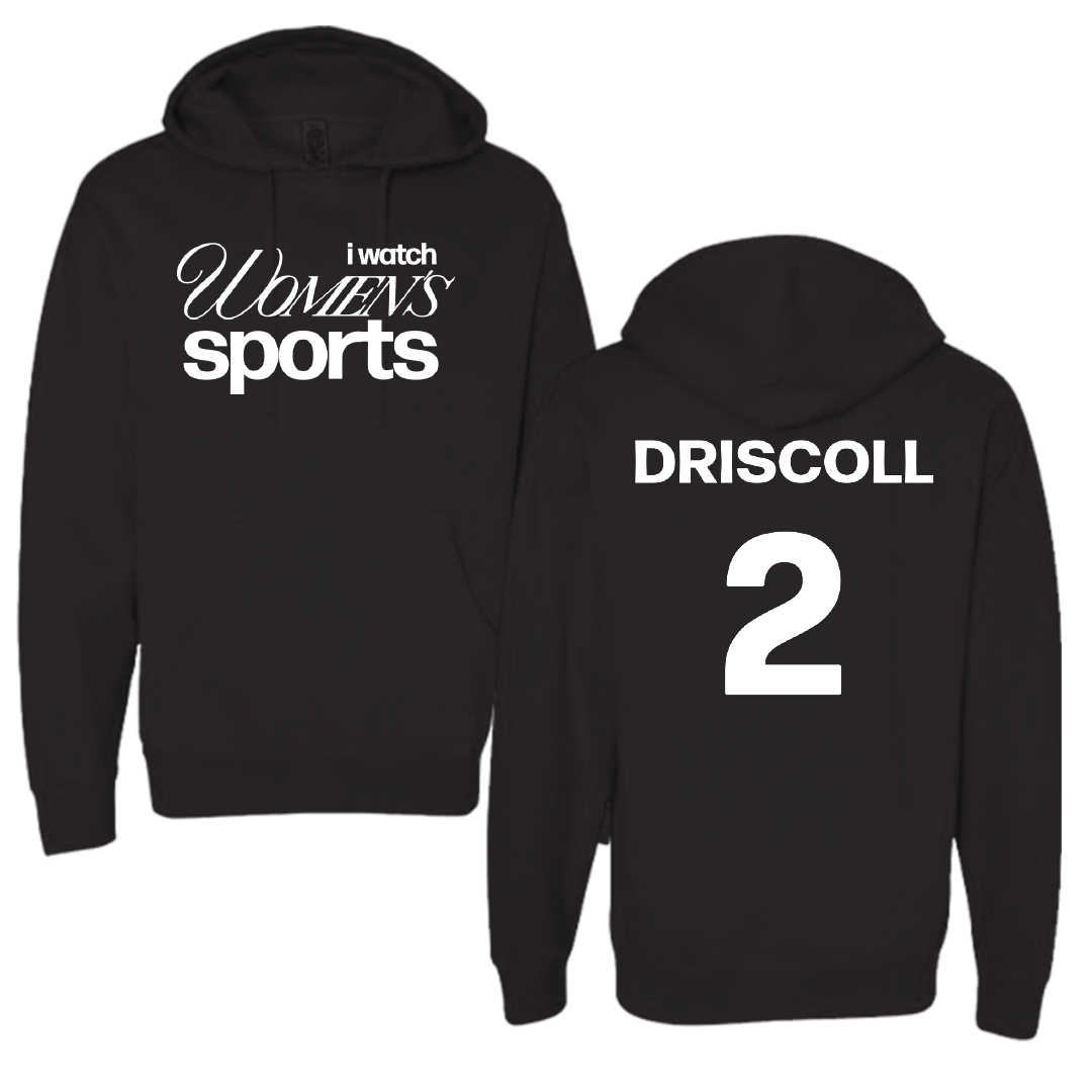 Drake University Softball Black WHM Hoodie - #2 Peyton Driscoll