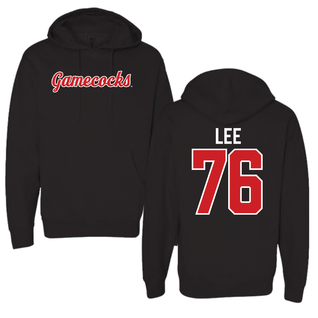 Jacksonville State University Football Black Hoodie - #76 Marvin Lee