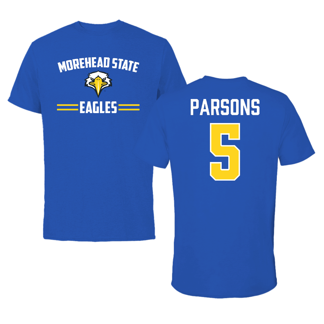 Morehead State University Football Blue General Tee - #5 David Parsons