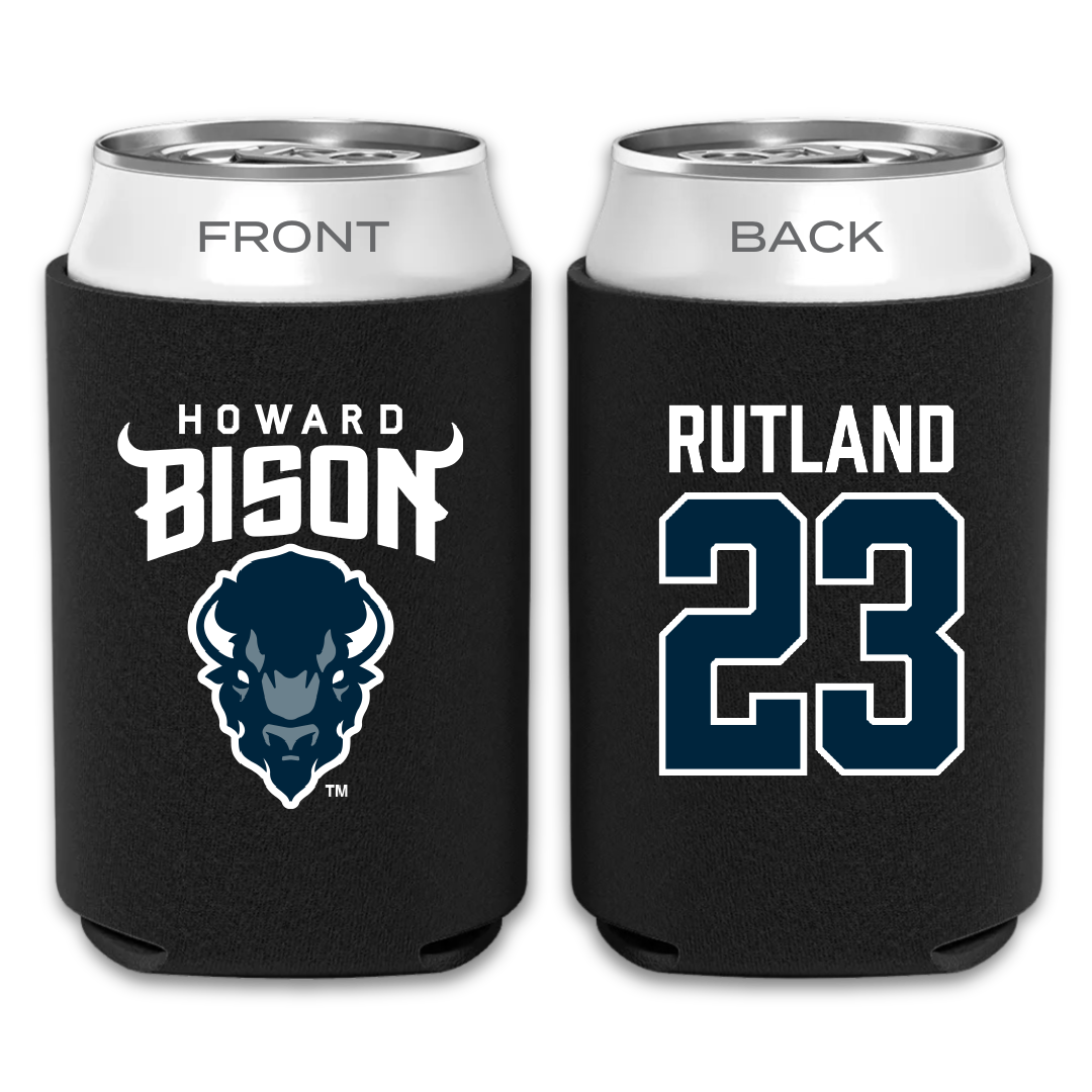 Howard University Soccer Black Can Cooler - #23 Alauna Rutland