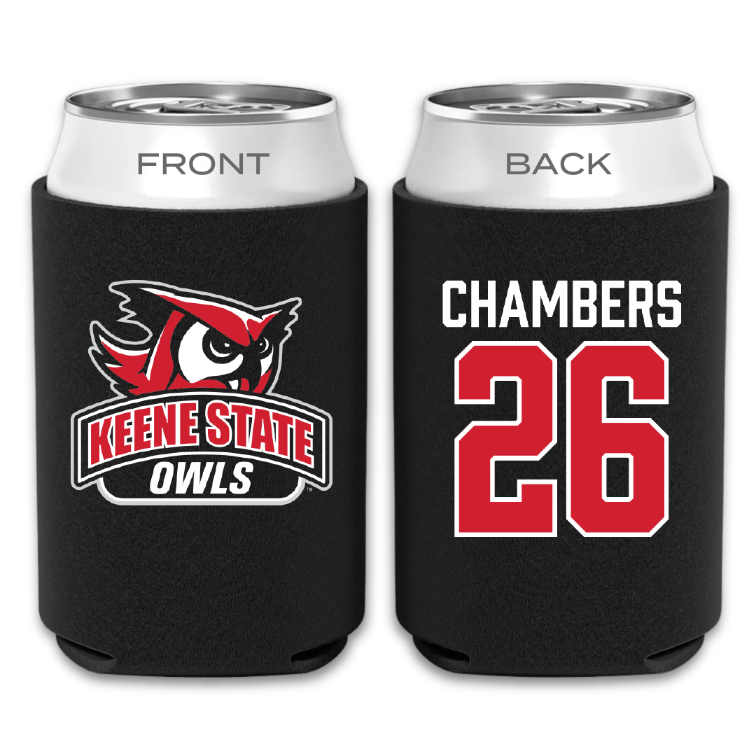 Keene State College Soccer Black Can Cooler - #26 Dylan Chambers