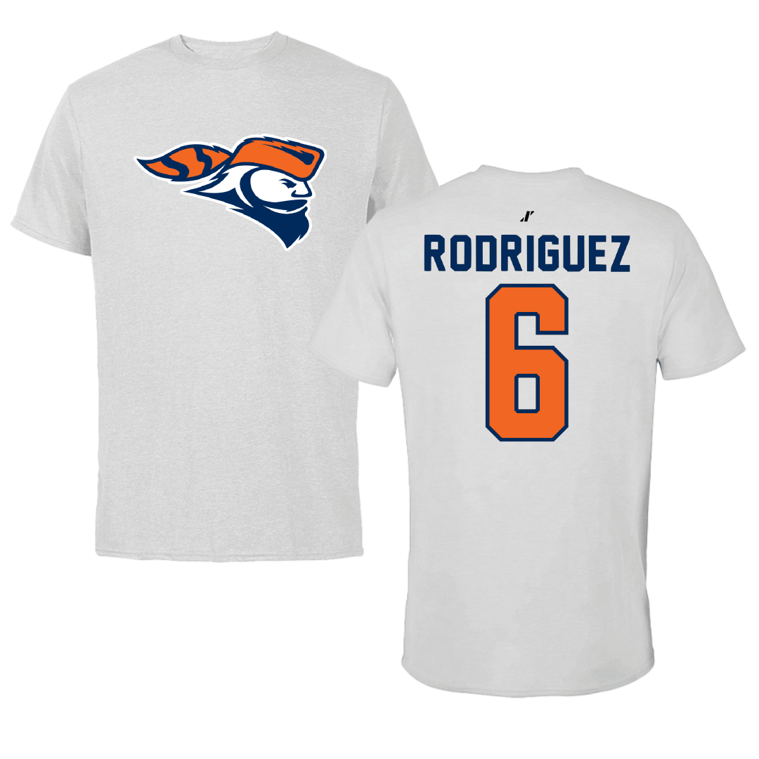 Carroll University Soccer Light Gray Tee - #6 Thomas Rodriguez