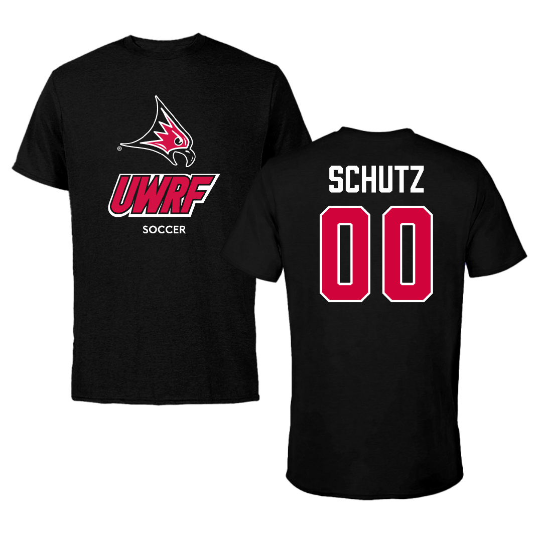 University of Wisconsin-River Falls Soccer (W) Black Performance Tee - #00 Lauryn Schutz