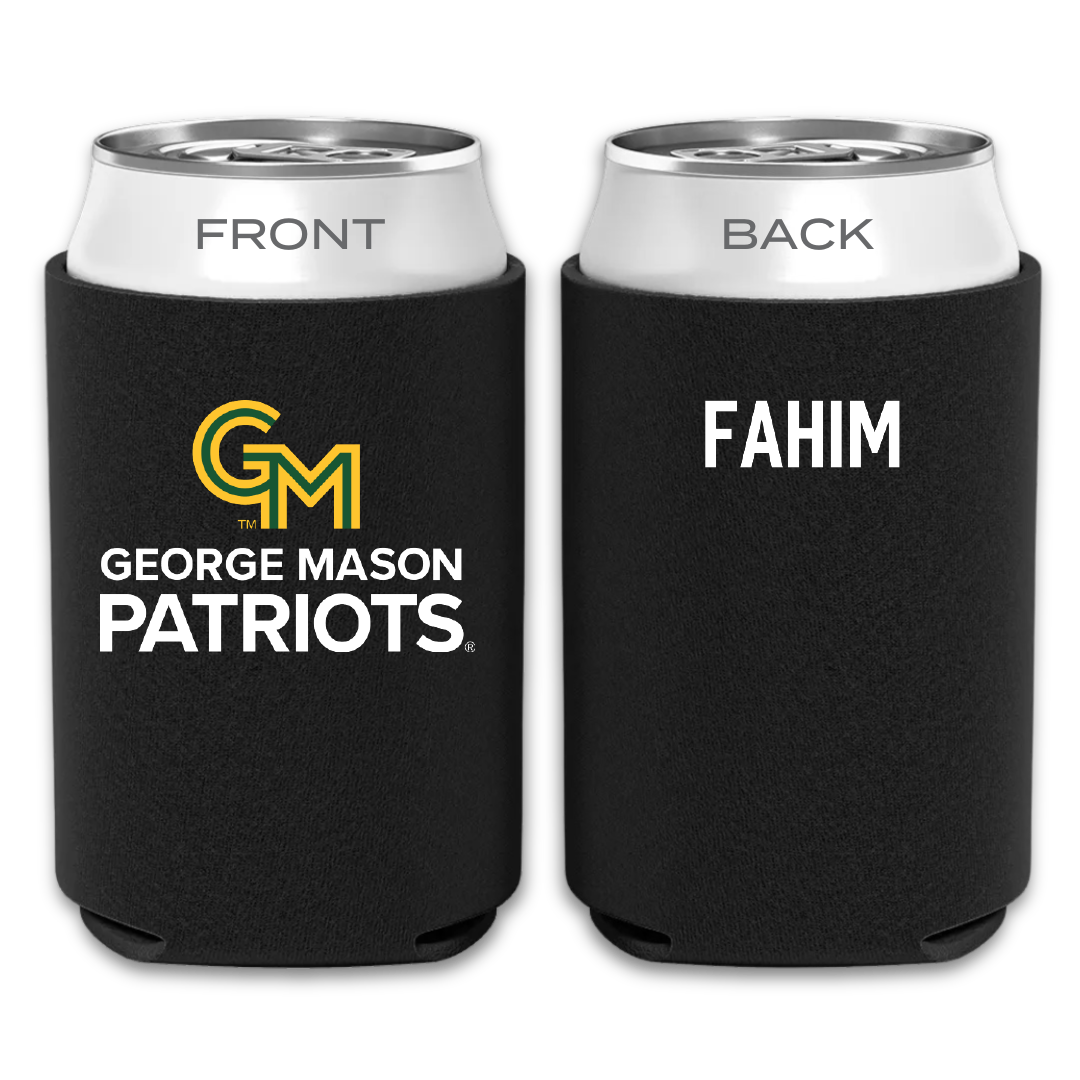 George Mason University Tennis Black Can Cooler - Zavan Fahim