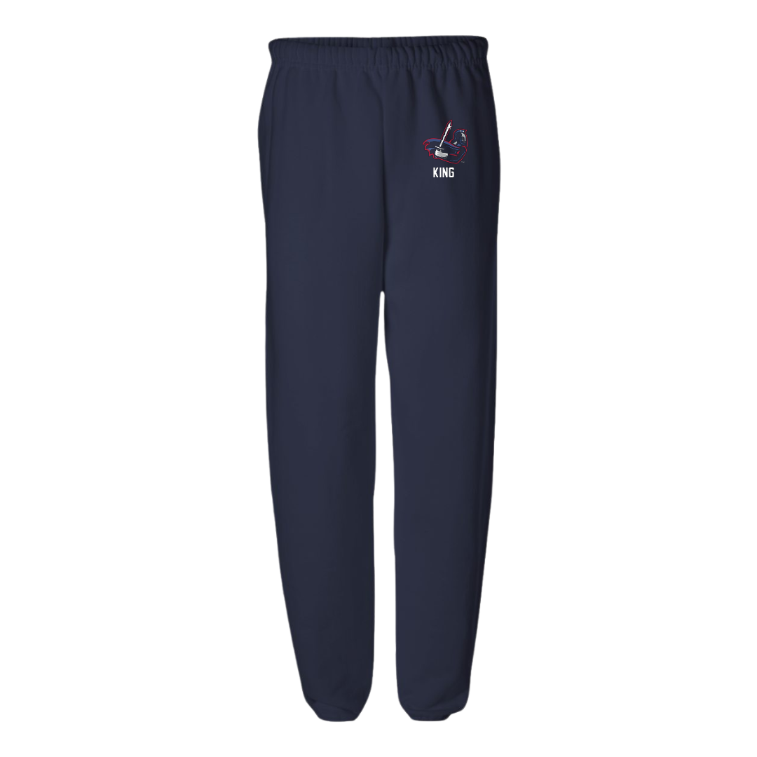 Sterling College Tennis (M) Navy Sweatpants - Adam King
