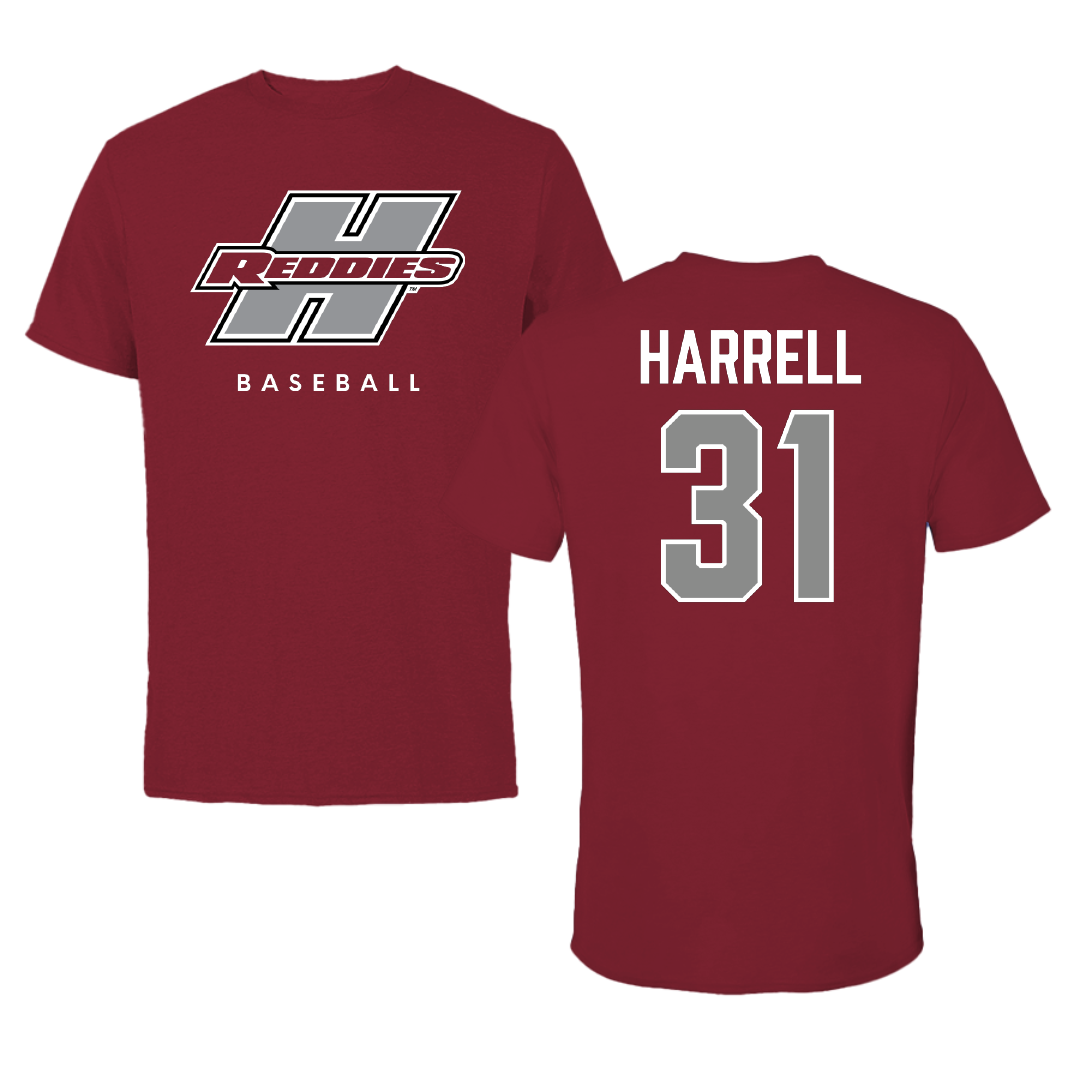 Henderson State University Baseball Cardinal Tee - #31 Aidan Harrell