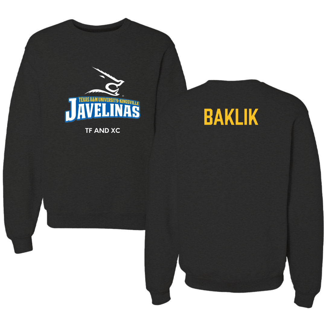 Texas A&M University-Kingsville TF and XC Black Crewneck - Payton Baklik