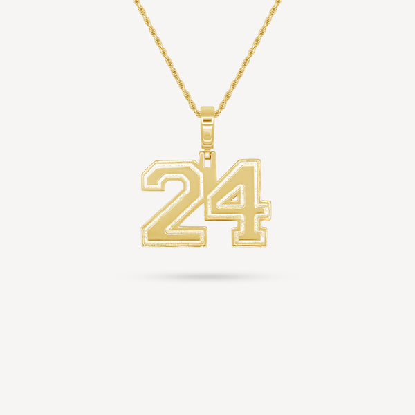 Gold Presidents Pendant and Chain - #24 Cristen Carter