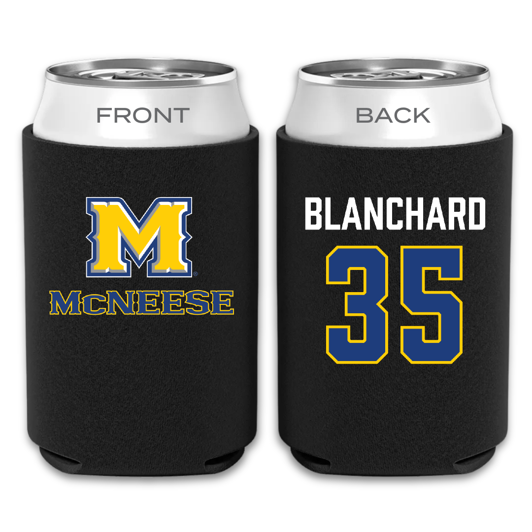 McNeese State University Baseball Black Can Cooler - #35 Garett Blanchard