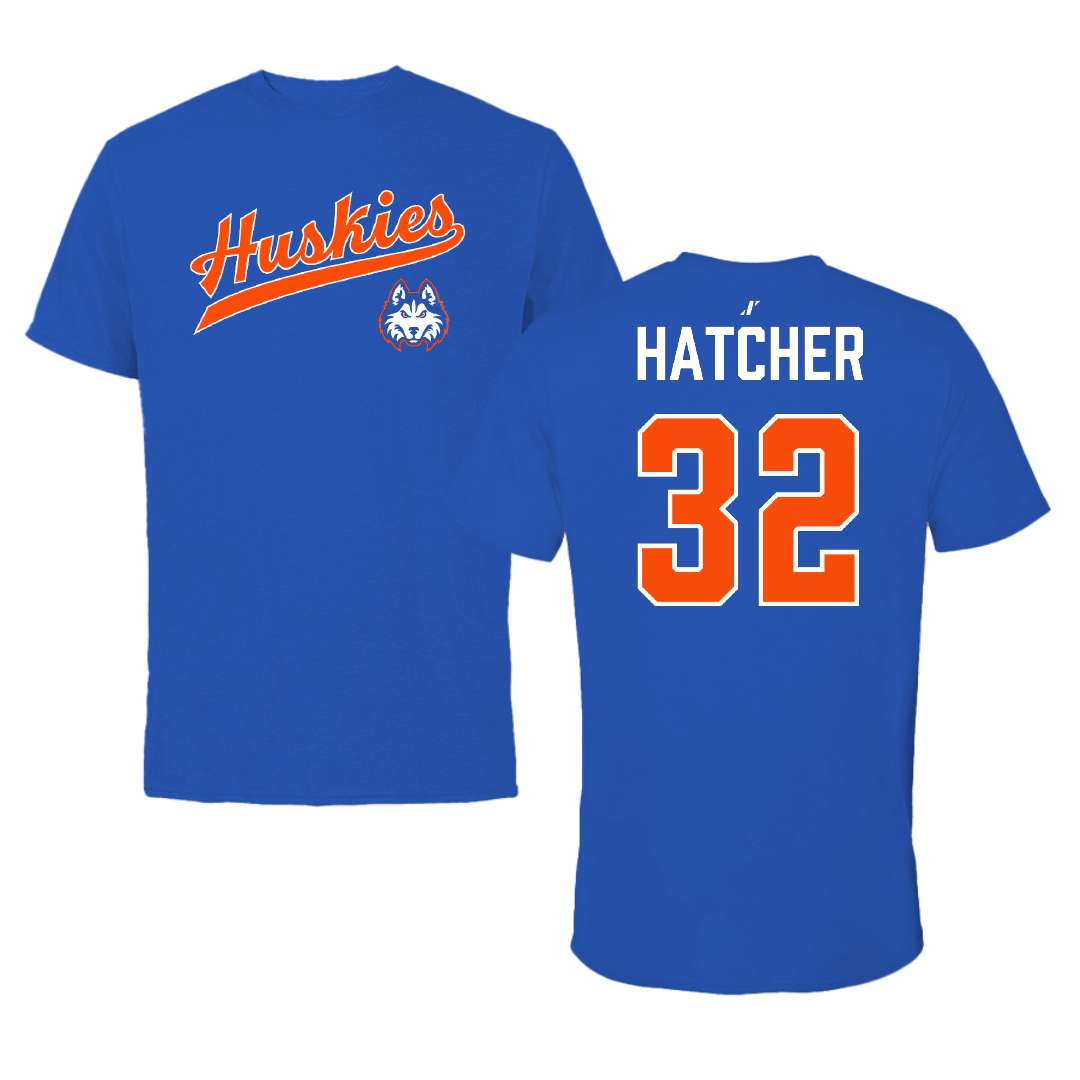 Houston Christian University Baseball Blue General Performance Tee - #32 Coby Hatcher