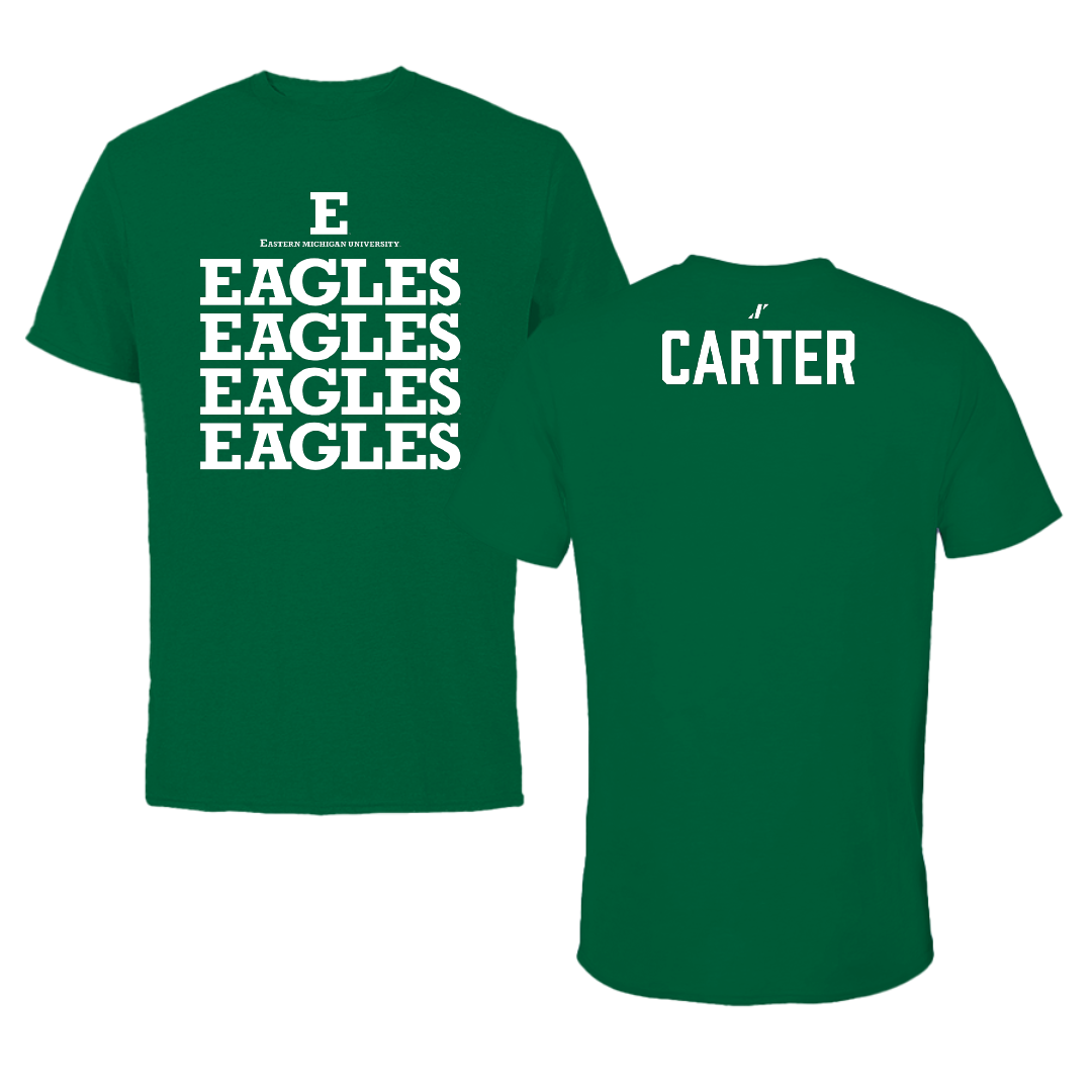 Eastern Michigan University Football Green General Tee - Farel Carter