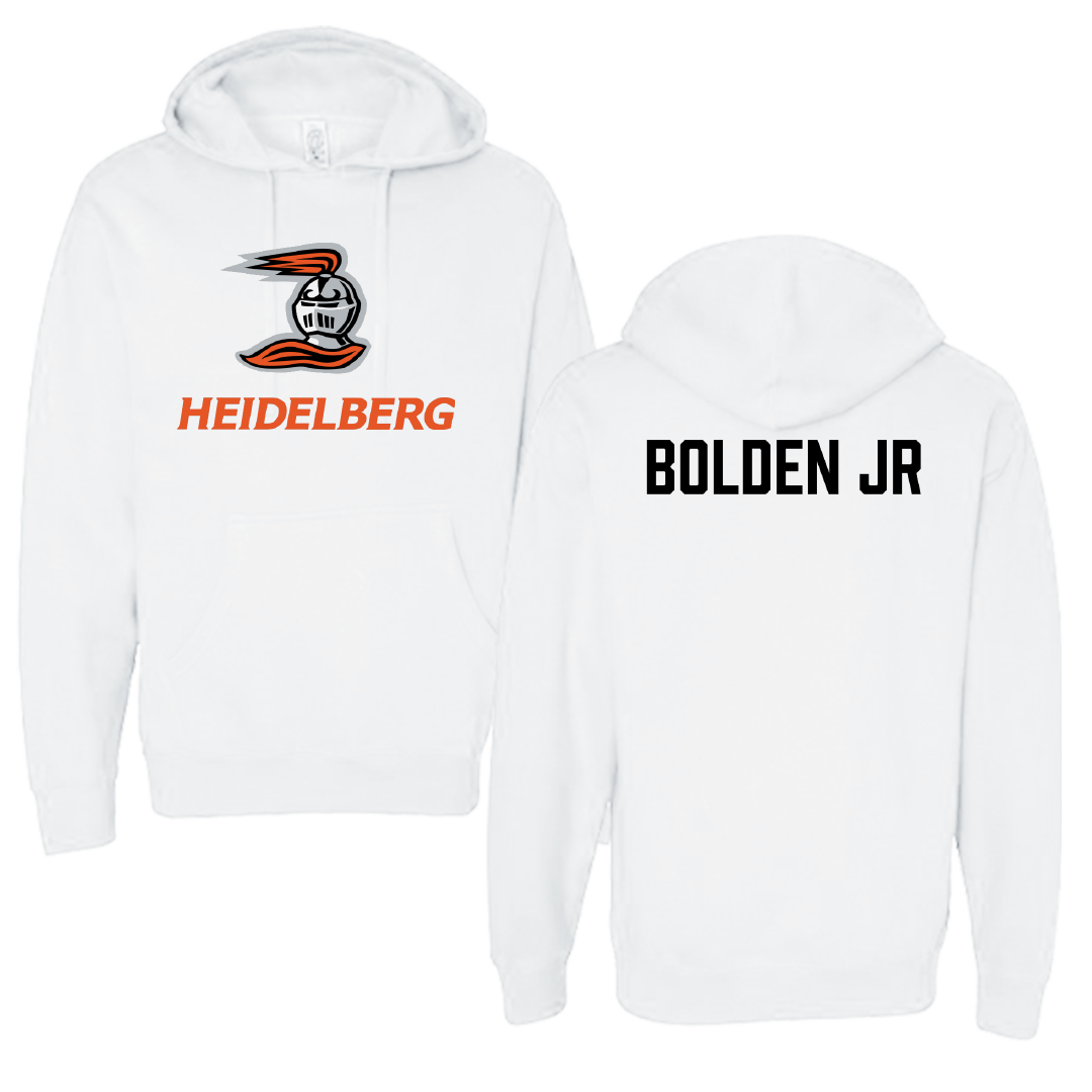 Heidelberg University TF and XC White Hoodie - Travis Bolden Jr