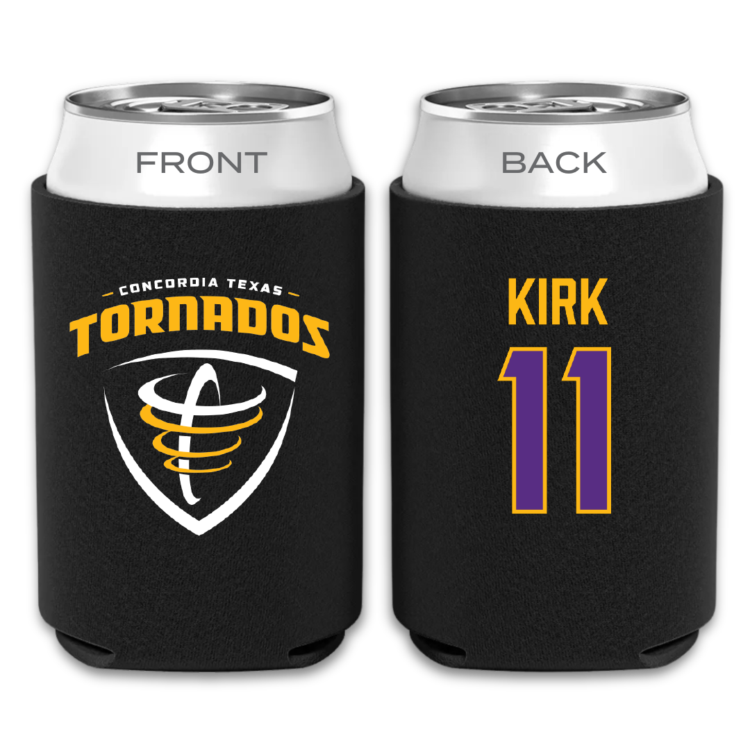 Concordia University (Texas) Softball Black Can Cooler - #11 Kylie Kirk