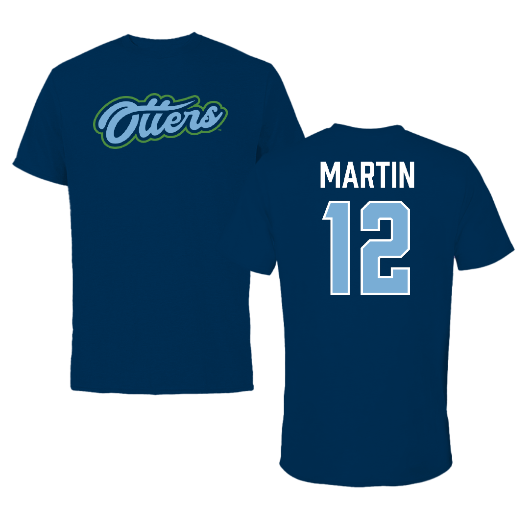 Cal State Monterey Bay Soccer Navy Tee - #12 Kai Martin