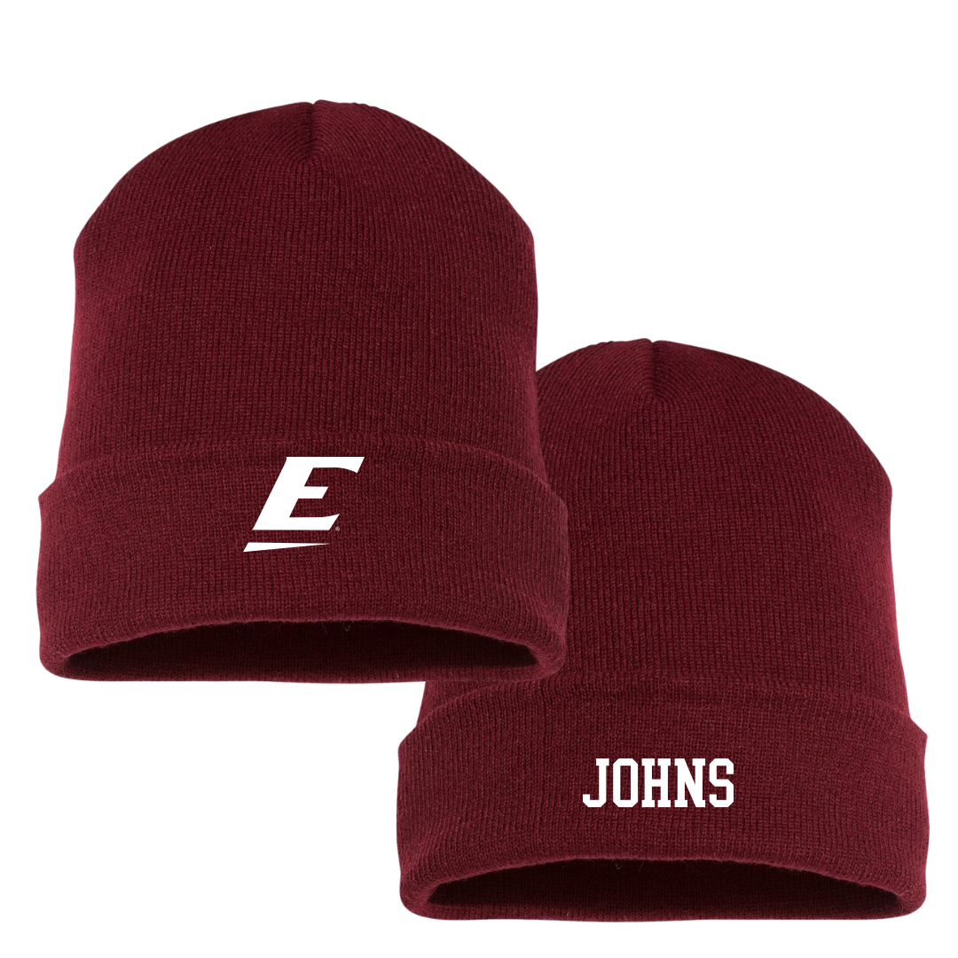Eastern Kentucky University Football Maroon Beanie - #60 Anthony Johns