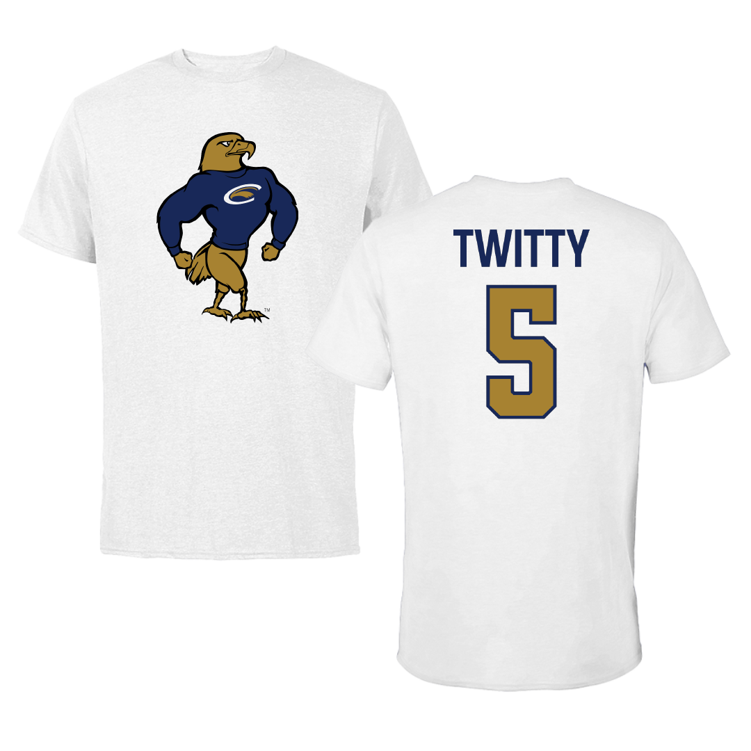 PennWest Clarion Basketball White Tee - #5 Jaylyn Twitty