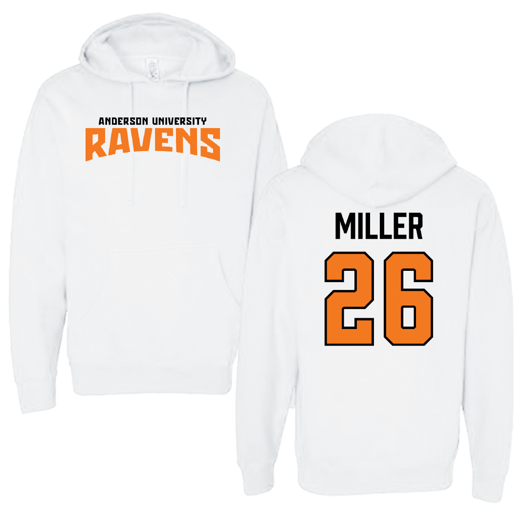 Anderson University (Indiana) Baseball White Classic Hoodie - #26 Kyan Miller