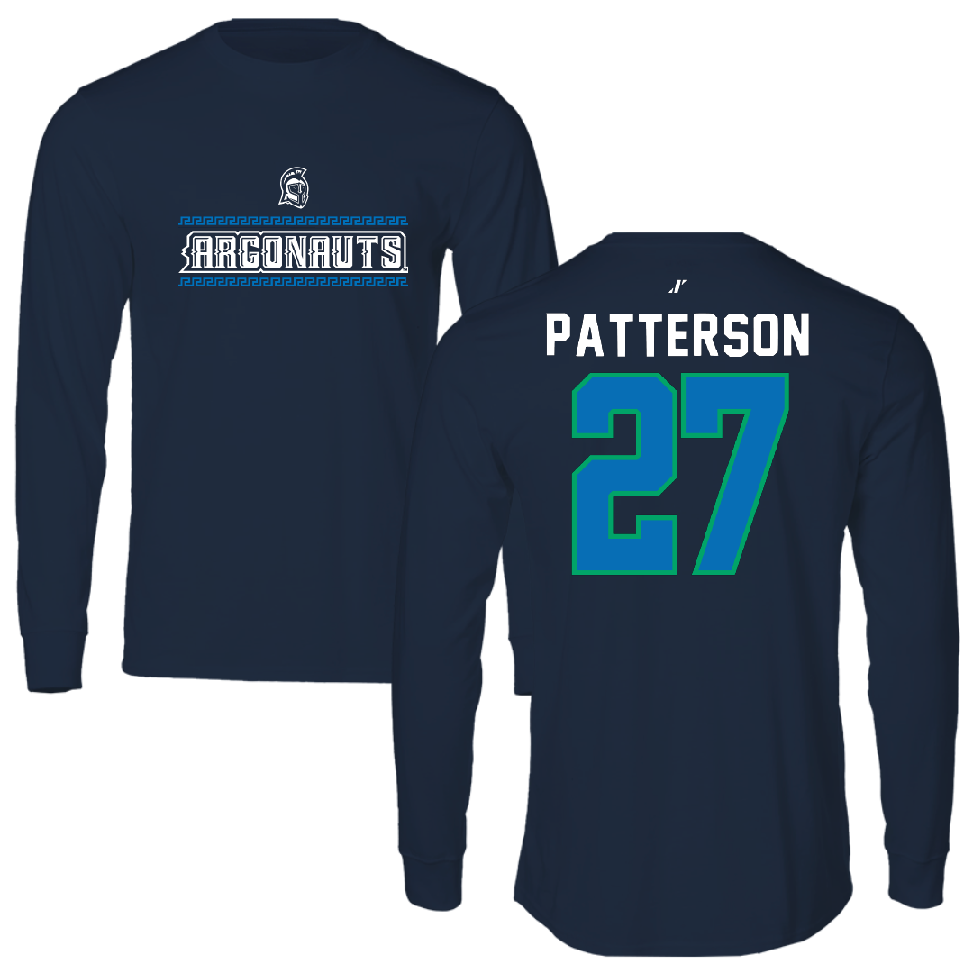University of West Florida Football Navy General Performance Long Sleeve - #27 Tyler Patterson