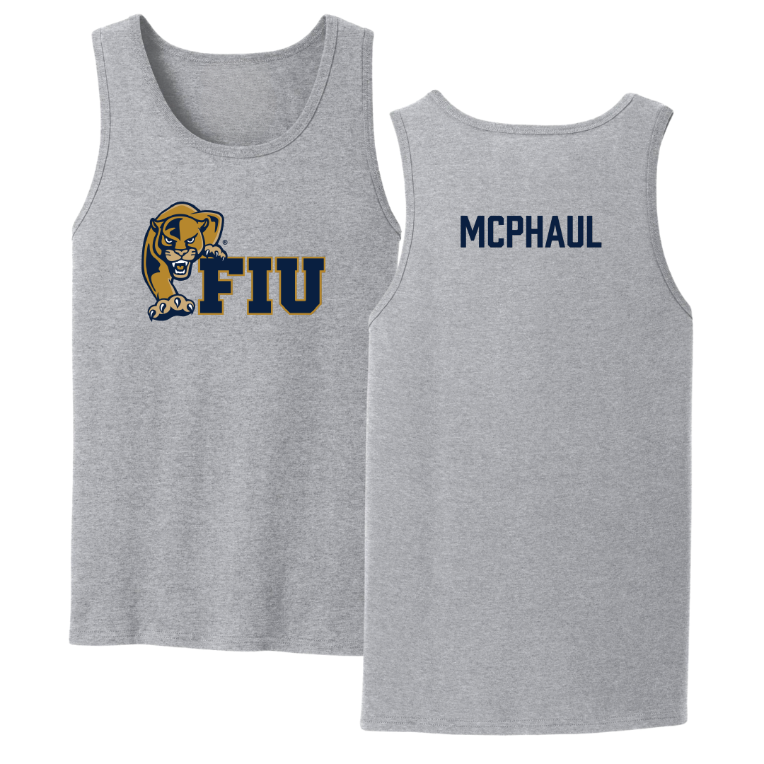Florida International University TF and XC Sport Gray Tank Top - Tiana McPhaul