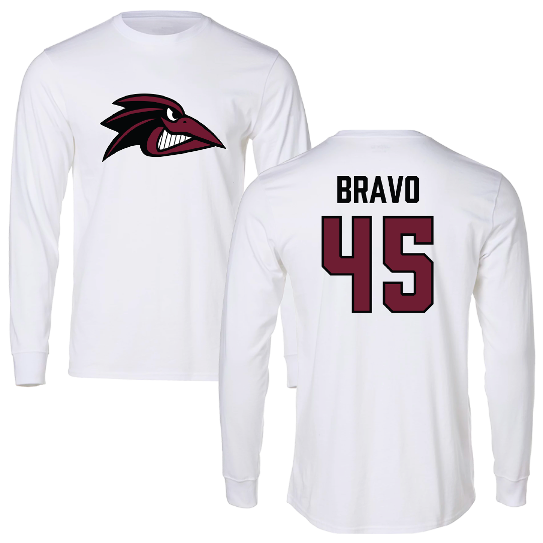 Franklin Pierce University Soccer (M) White Long Sleeve - #45 Luis Bravo