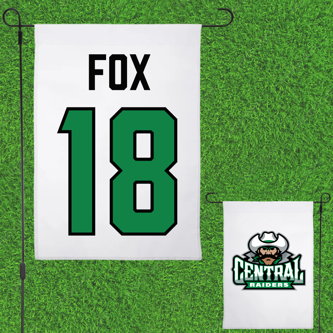Central Community College at Columbus Softball White Garden Flag - #18 Kayla Fox