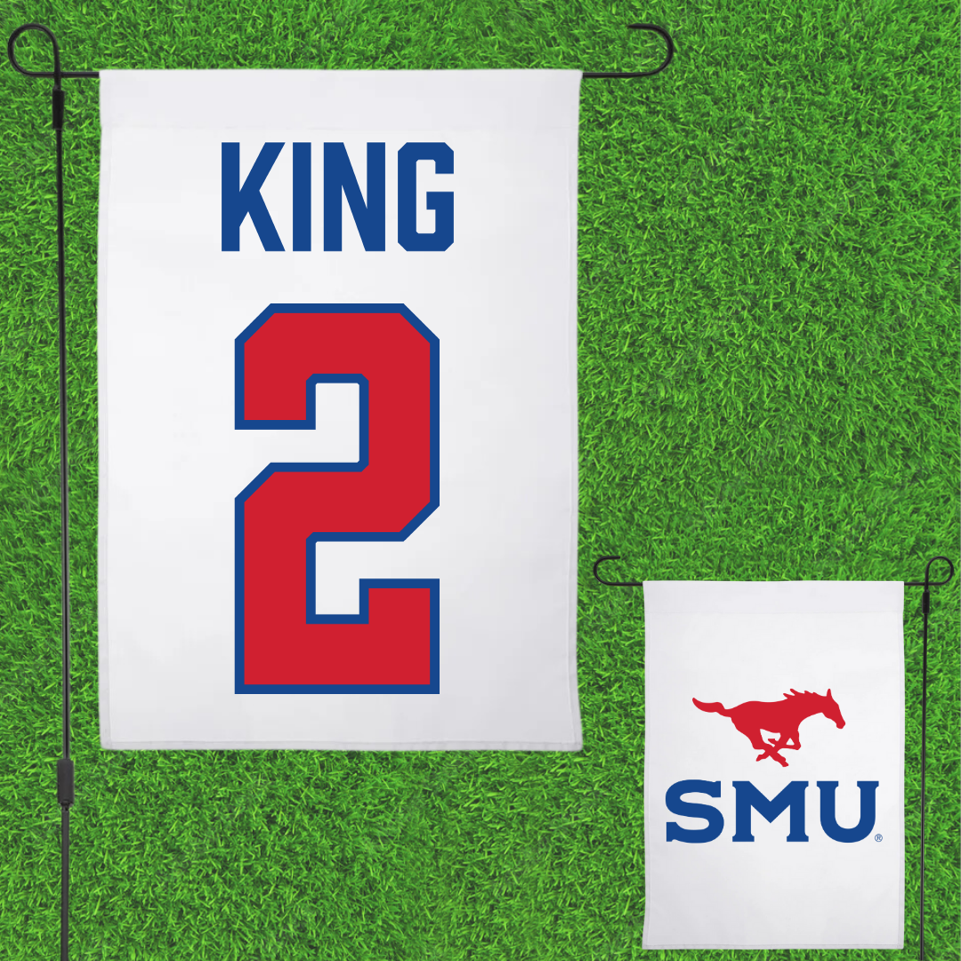 Southern Methodist University Basketball (W) White Garden Flag - #2 Zahra King