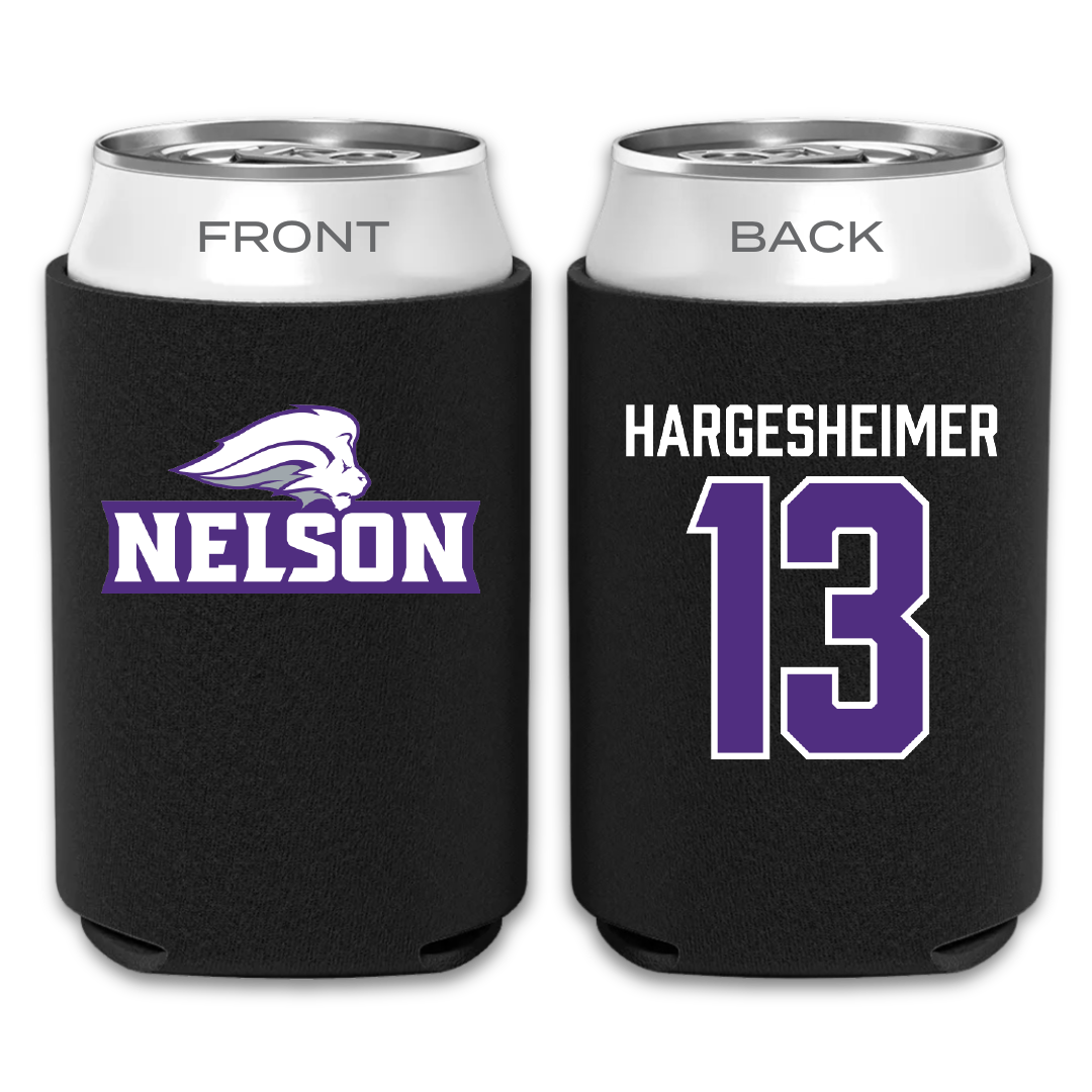 Nelson University Volleyball Black Can Cooler - #13 Cassidy Hargesheimer