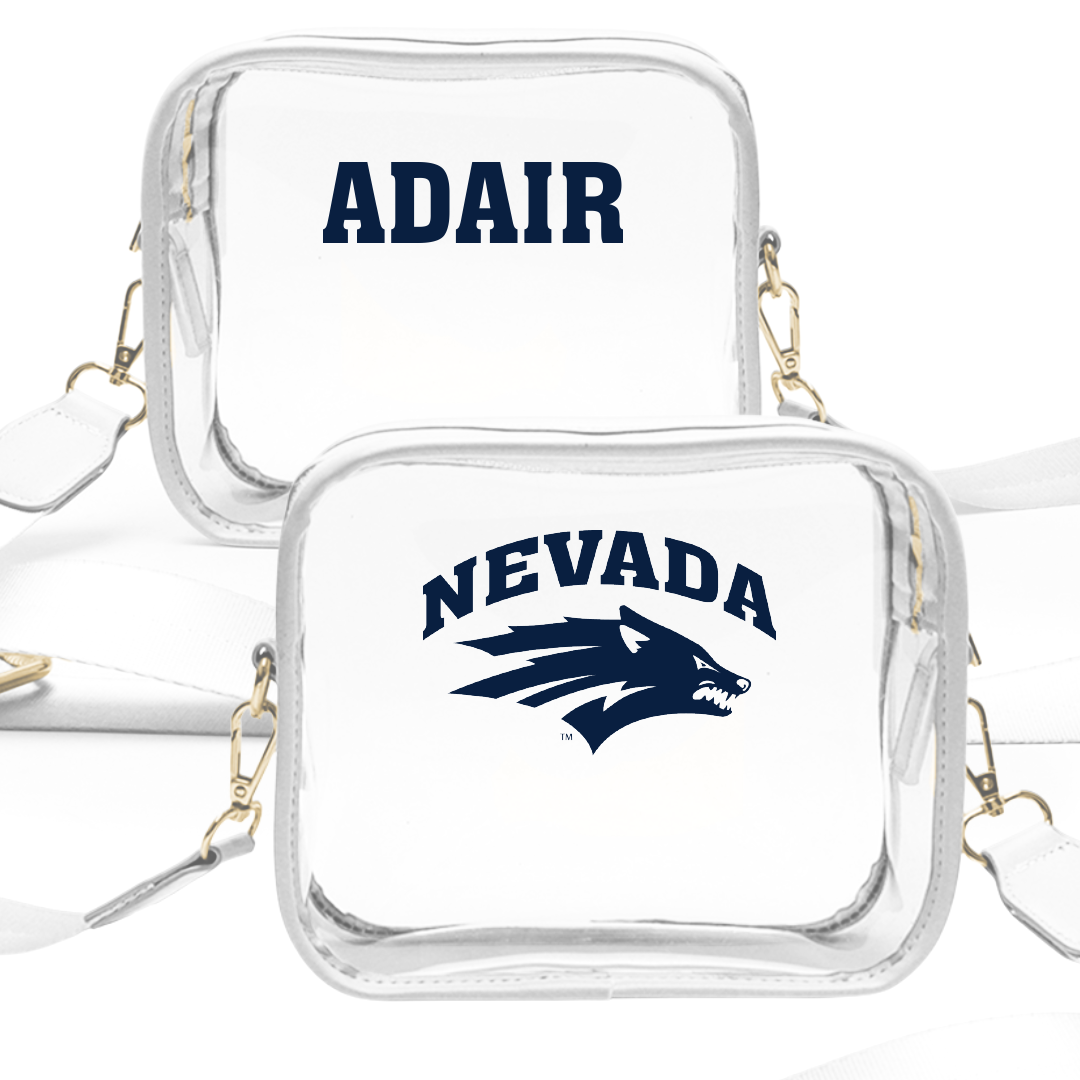 University of Nevada Cheer White Clear Stadium Bag - Amari Adair