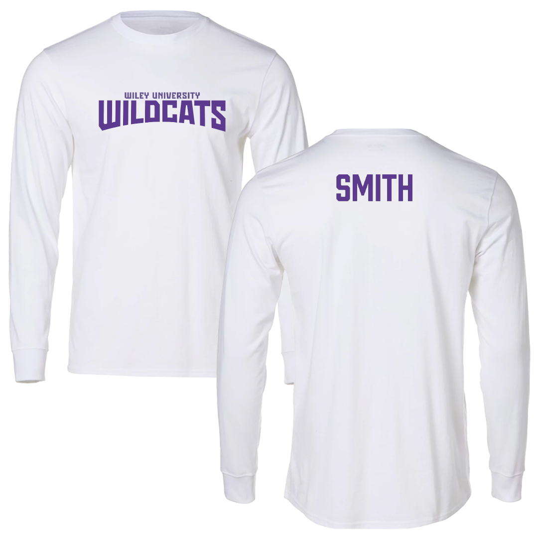 Wiley University TF and XC White Classic Long Sleeve - Anthony Smith