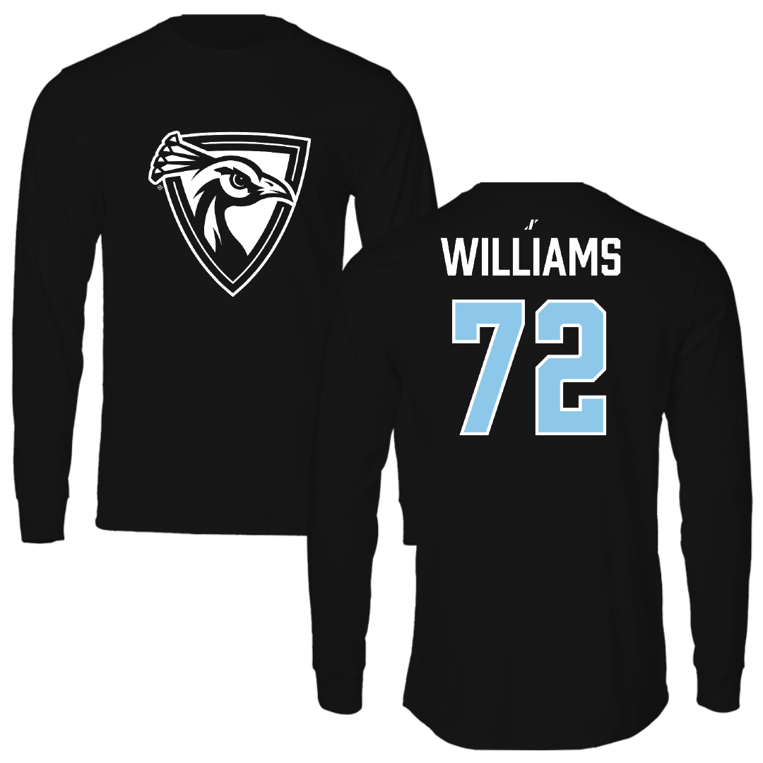 Upper Iowa University Football Black Performance Long Sleeve - #72 Caleb Williams