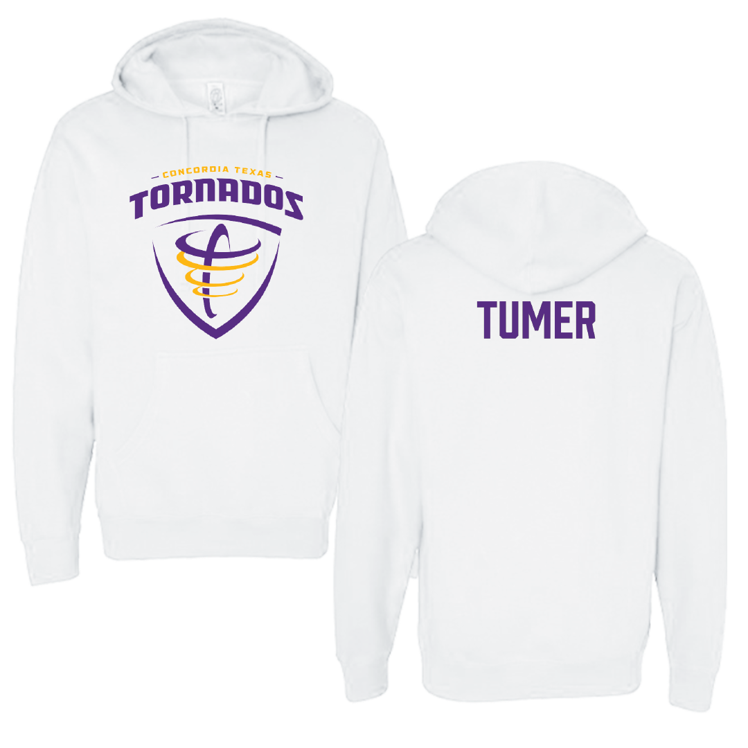 Concordia University (Texas) TF and XC White Hoodie - Maya Tumer