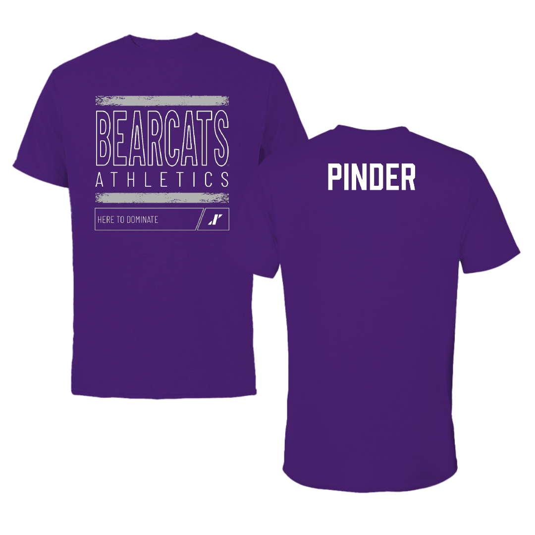 Southwest Baptist University TF and XC Purple Dominate Performance Tee - Jaynae Pinder