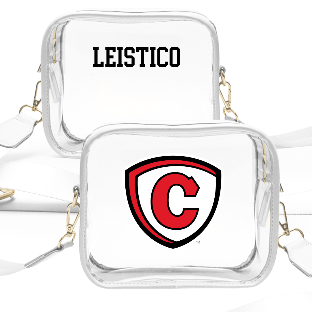 Carthage College Swimming & Diving White Clear Stadium Bag - Kendall Leistico