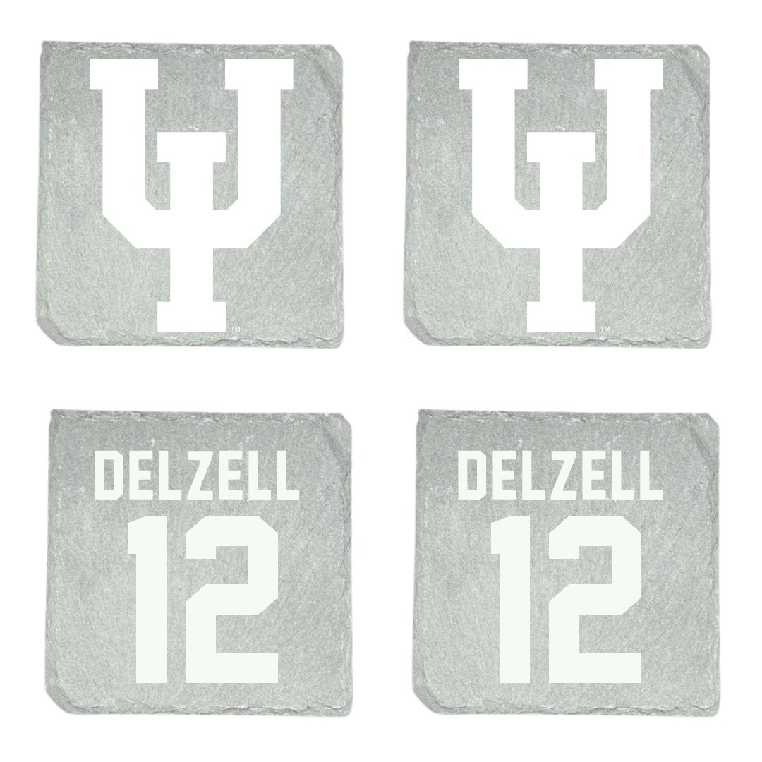 Upper Iowa University Basketball Stone Coaster (4 Pack)  - #12 Caleb Delzell