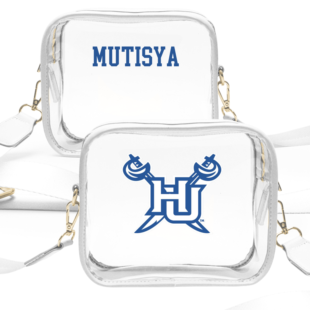 Hampton University TF and XC White Clear Stadium Bag - Peninah Mutisya