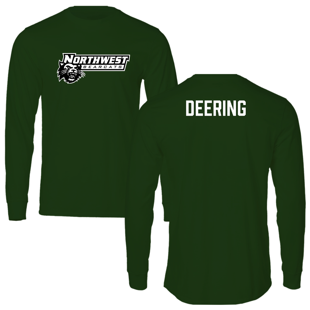 Northwest Missouri State University TF and XC Forest Green Performance Long Sleeve - Bradley Deering
