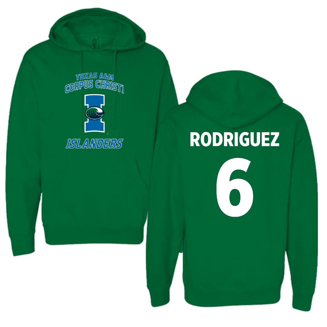 Texas A&M University-Corpus Christi Band Green Hoodie - #6 Caleb Rodriguez